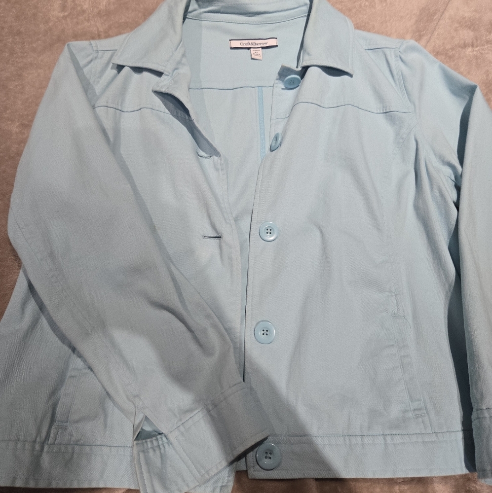 Croft & Barrow Soft Blue Jacket